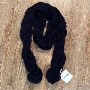 Sperry Braided Scarf- navy blue